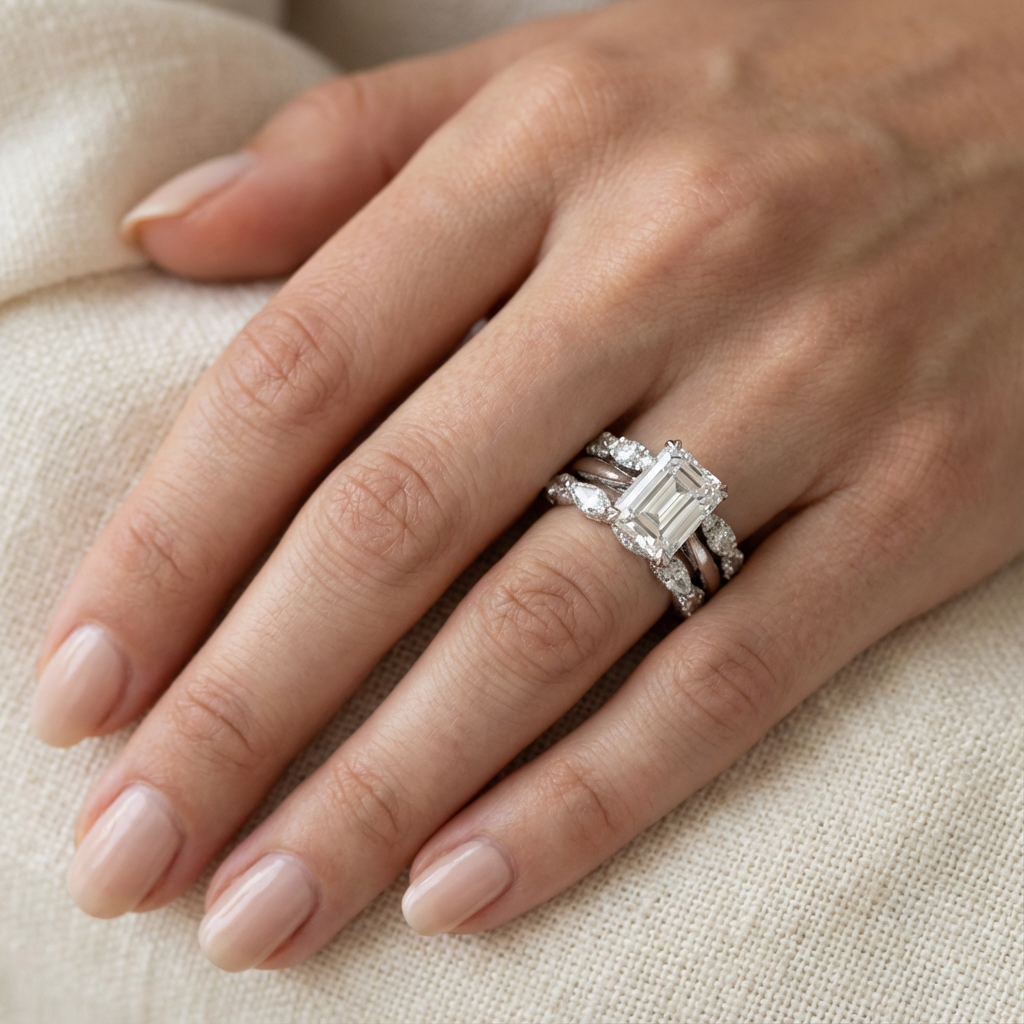 Vintage Silver Bright Layer Ring