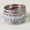 Silvery and rose gold