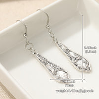 Elegant Vintage Spoon Silvery Earrings