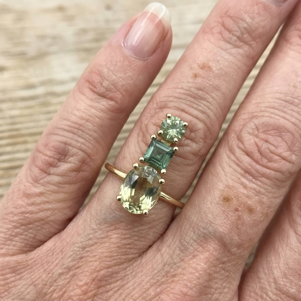 Jewelry - Nl/Een Paar High End Olijfgroene Onregelmatige Geometrische Oorsieraden Elegant En Geschikt Voor Damesfeestjes Vakanties Of Dagelijkse Cadeaus