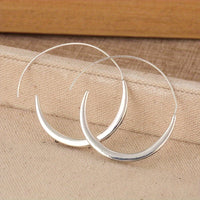 Handcrafted Retro Boho Copper Hoop Earrings