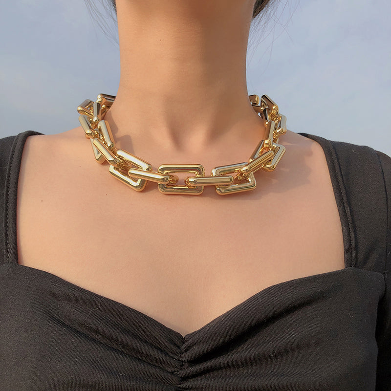 Chunky Chain Multi Layer Punk Necklace