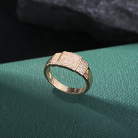Elegant Cubic Zirconia Gold Plated Ring