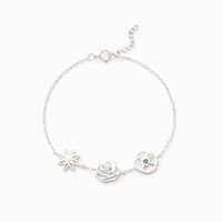 Birth Flowers Bracelet-Meaningful Family Jewelry
