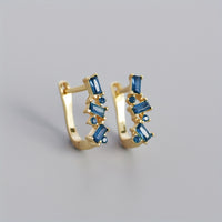 Simple U-Shaped Gold Hoop Earrings