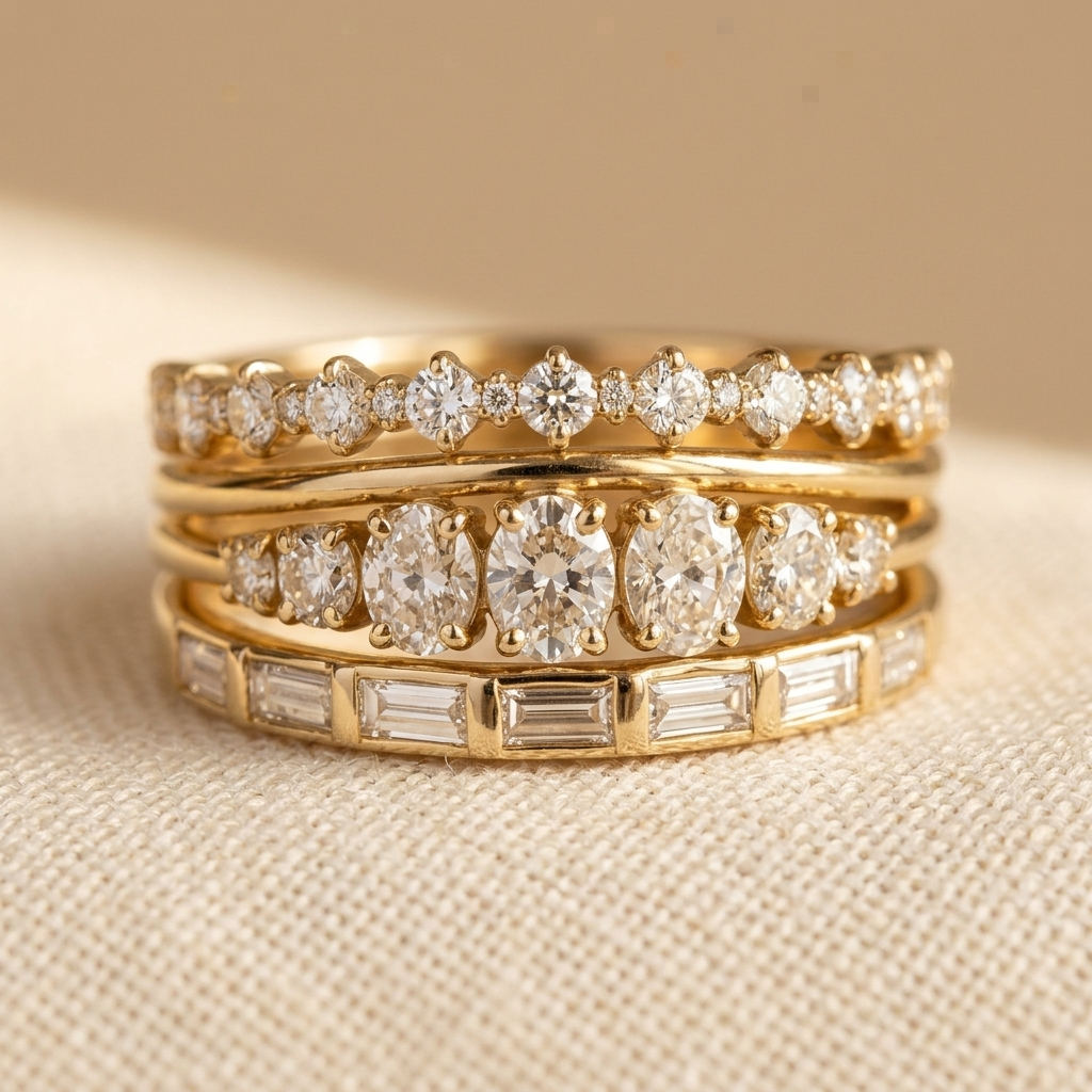 Nl/4 Delige Dames Ring Set Elegante Gemakkelijke Synthetische Zirkonia Ingelegde Ringen Geschikt Voor Dames Bruiloft Dagelijks Casual Vakantie Dating Party Mode Additions Sieraden