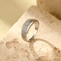 Elegant Pointed Wing Design Inlaid Zirconia Open Ring