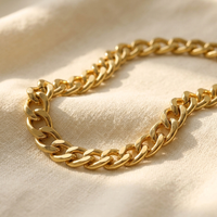 Golden Punk Geometric Chain Necklace