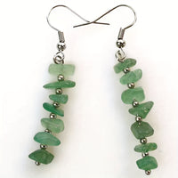 Boho Colorful Natural Gemstone Drop Earrings
