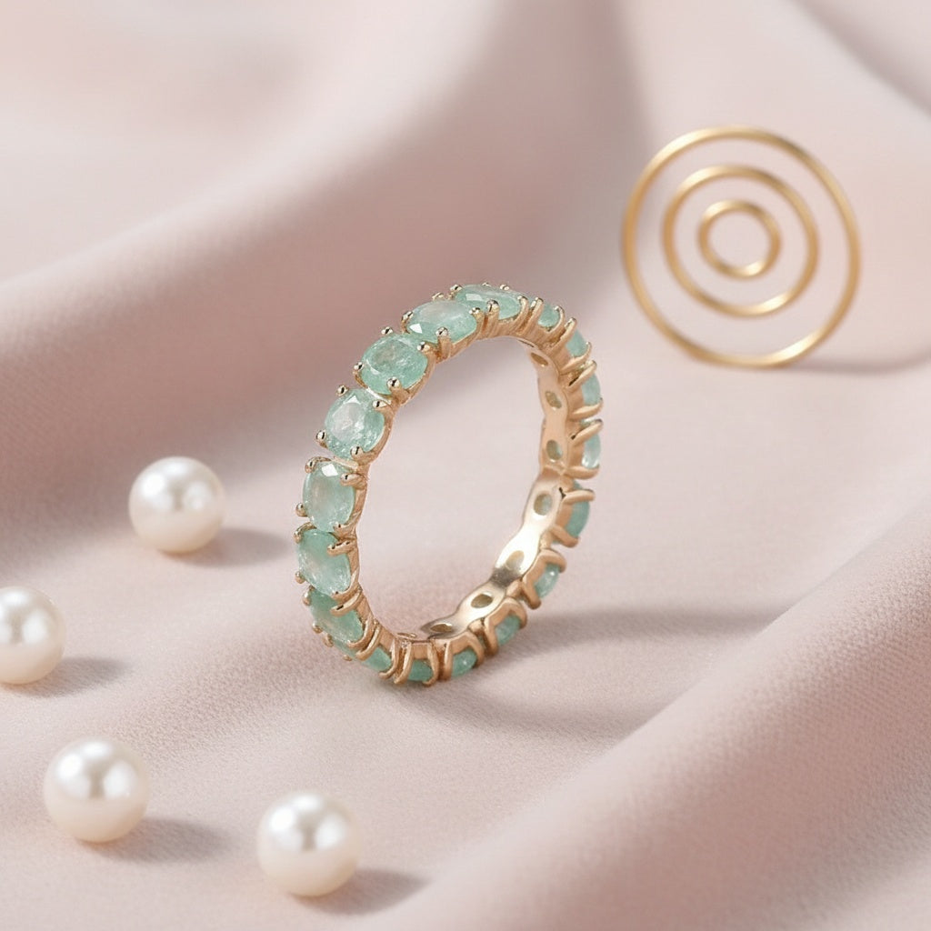 Nl/ Ronde Geslepen Synthetische Zirkonia Cirkelring Voor Dames Luxe Kc Trouwring Beloftering Sieraden Valentijnsdagcadeaus