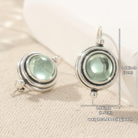 Bohemian Handmade Green Cubic Zirconia Dangle Earring