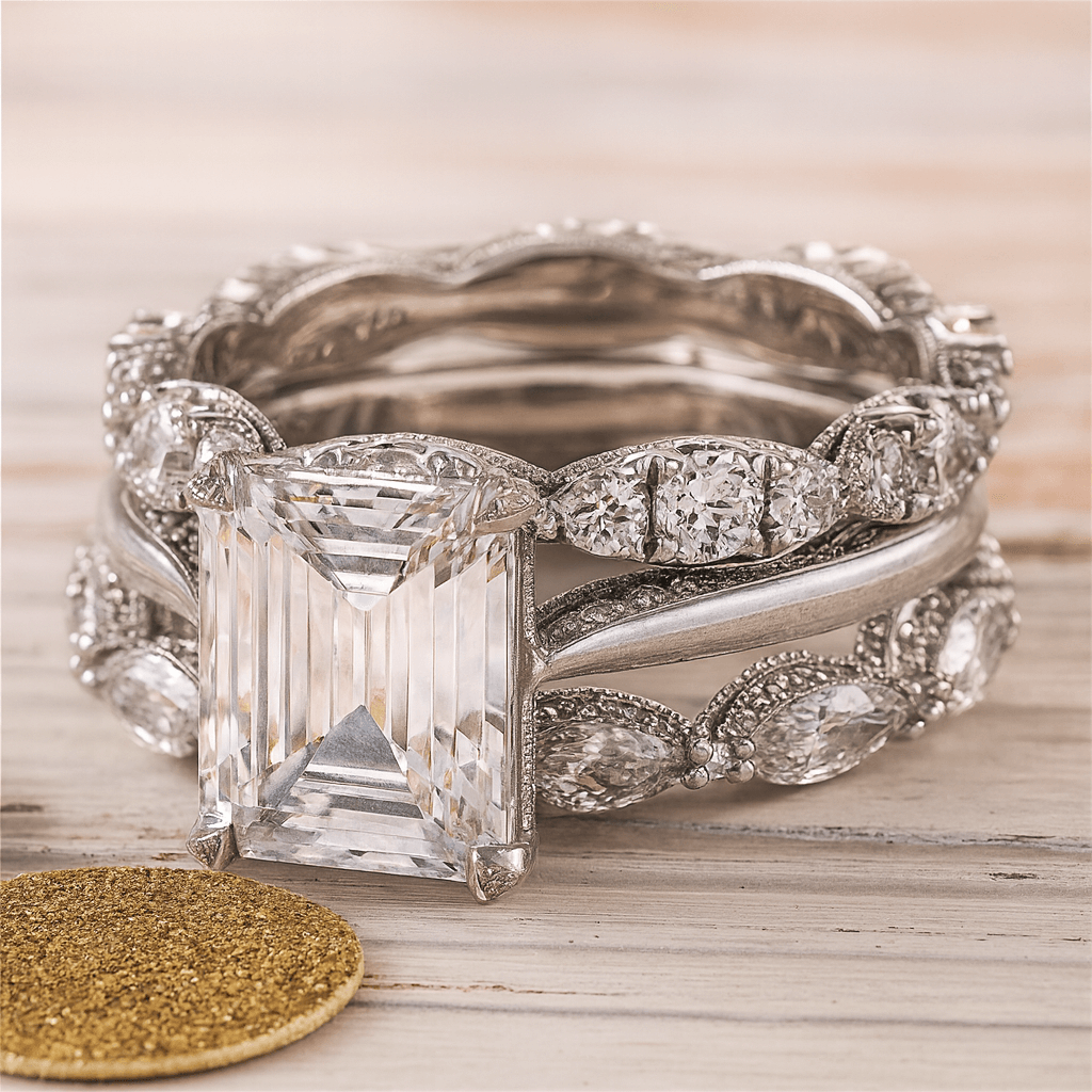 Vintage Silver Bright Layer Ring