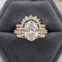 Elegant European Style Stacked Zirconia Diamond Ring