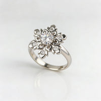 Elegant Minimalist Micro Paved Round Zirconia Ring