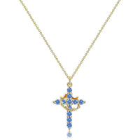 The Eternal Cross & Crown Necklace