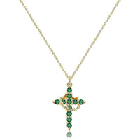 The Eternal Cross & Crown Necklace