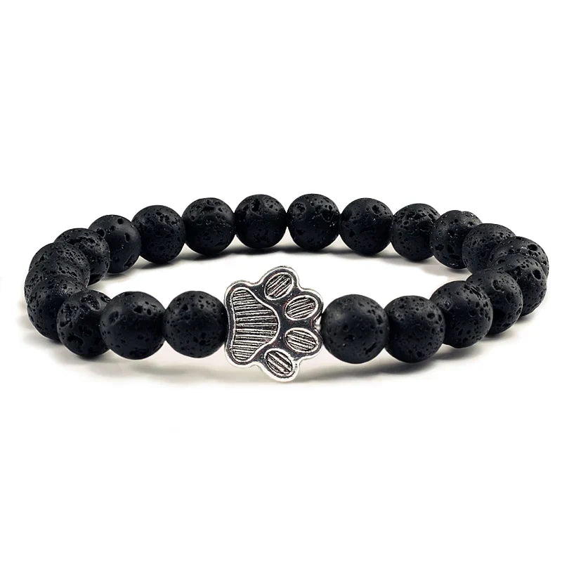Bracelet with beaded paws