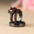 Black Gold red diamond three-piece set
