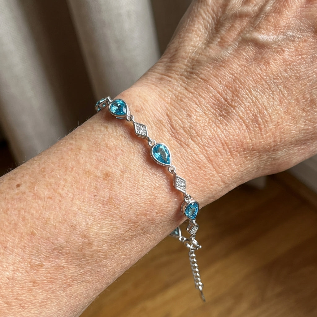Ocean Blue Tear Glow Bracelet