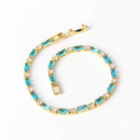 Timeless Gold Natural Turquoise Bracelet
