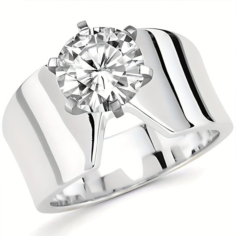 Bohemian Cubic Zirconia Wide Band Ring