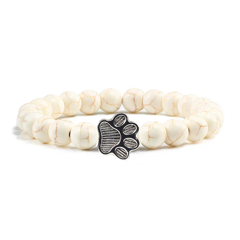 Bracelet with beaded paws