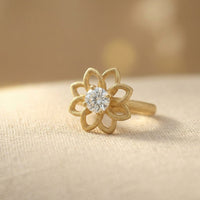 Delysian Queen Solitaire Ring