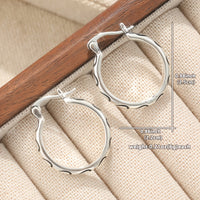 Vintage Textured Boho Hoop Earrings