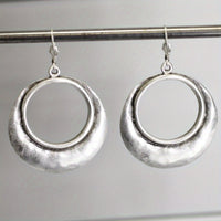 Bohemian Large Open Circle Tribal Style Hoop Earrings