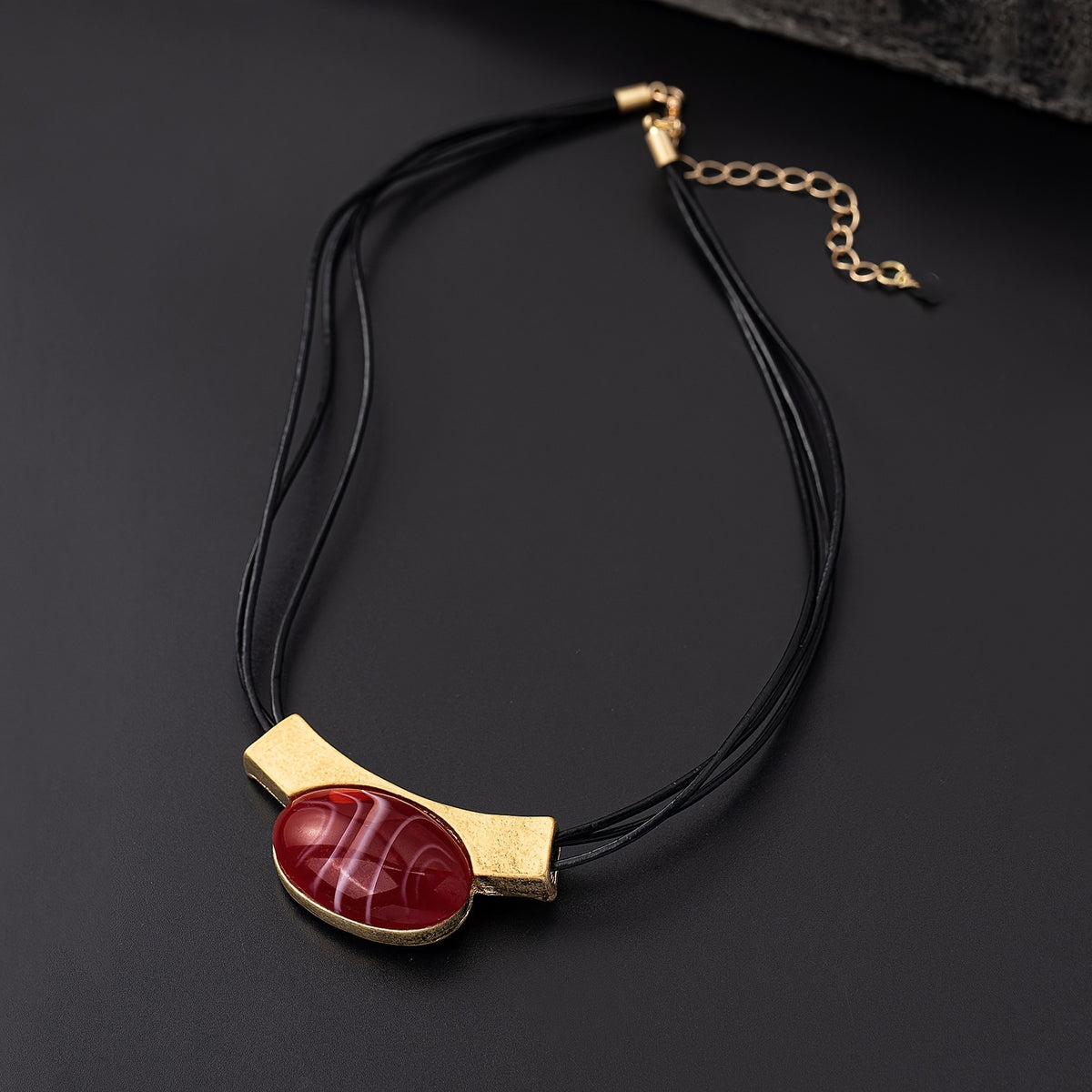 Elegant Bohemian Gemstone Gold Plated Necklace