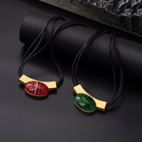 Elegant Bohemian Gemstone Gold Plated Necklace