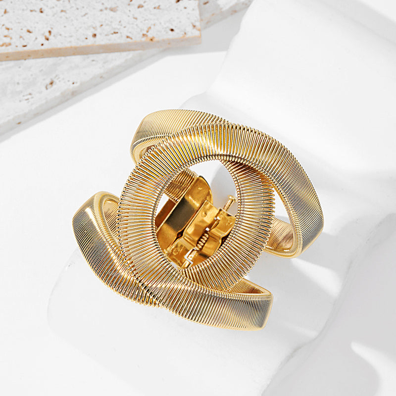 Elegant Dual Golden Bracelet