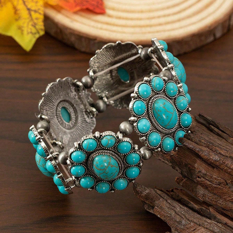 Elegant Vintage Ethnic Turquoise Bracelet