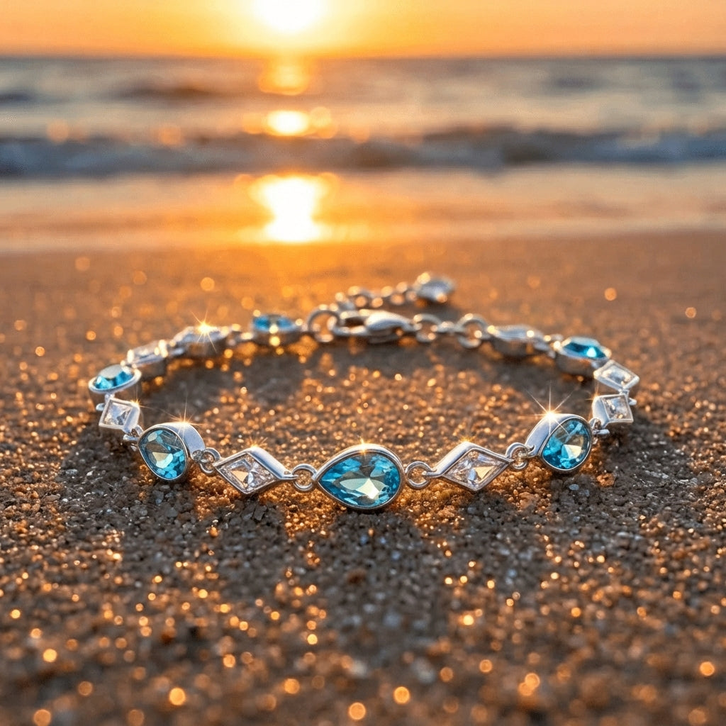 Ocean Blue Tear Glow Bracelet
