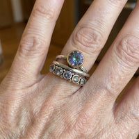 Elegant Bohemian Artistic Cubic Zirconia Inlaid Ring