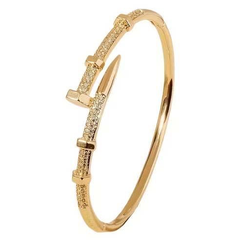 Adjustable Open Spark Gold Bracelet