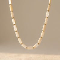 Natural Stone Geometric Ocean Beadwork Necklace