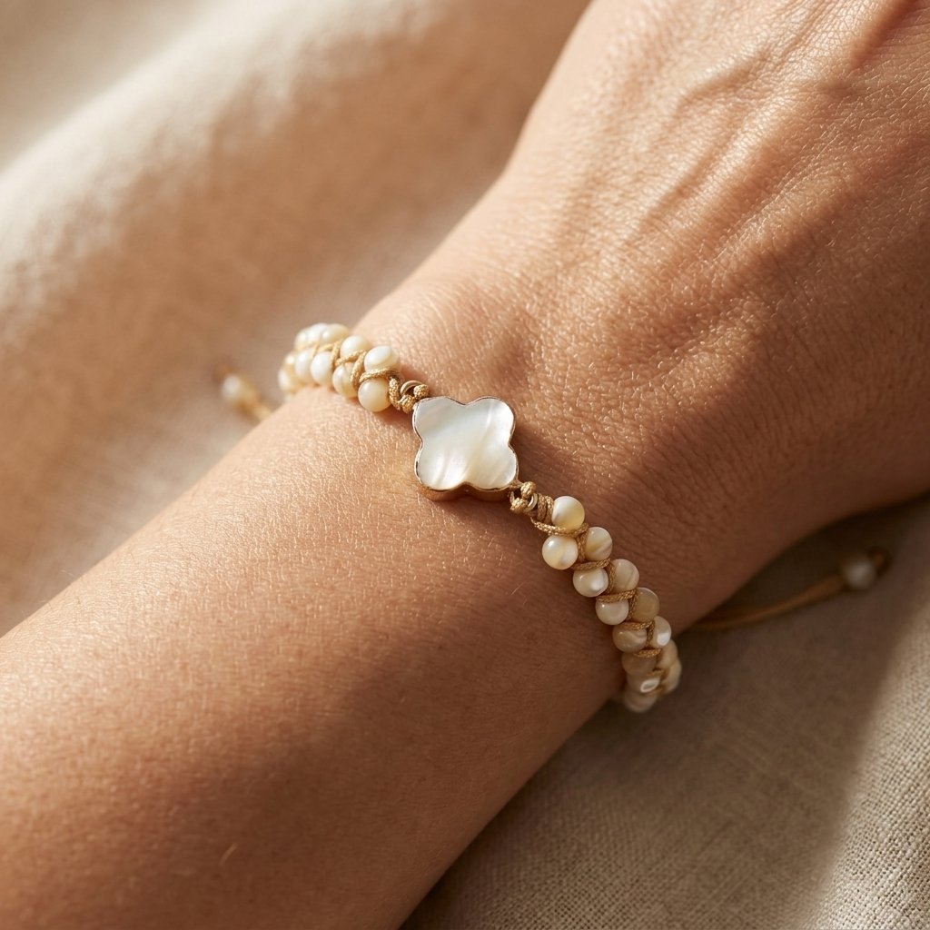 Bohemian Braided Shell Bracelet