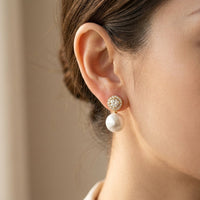 Vintage Pearl Stud Earrings