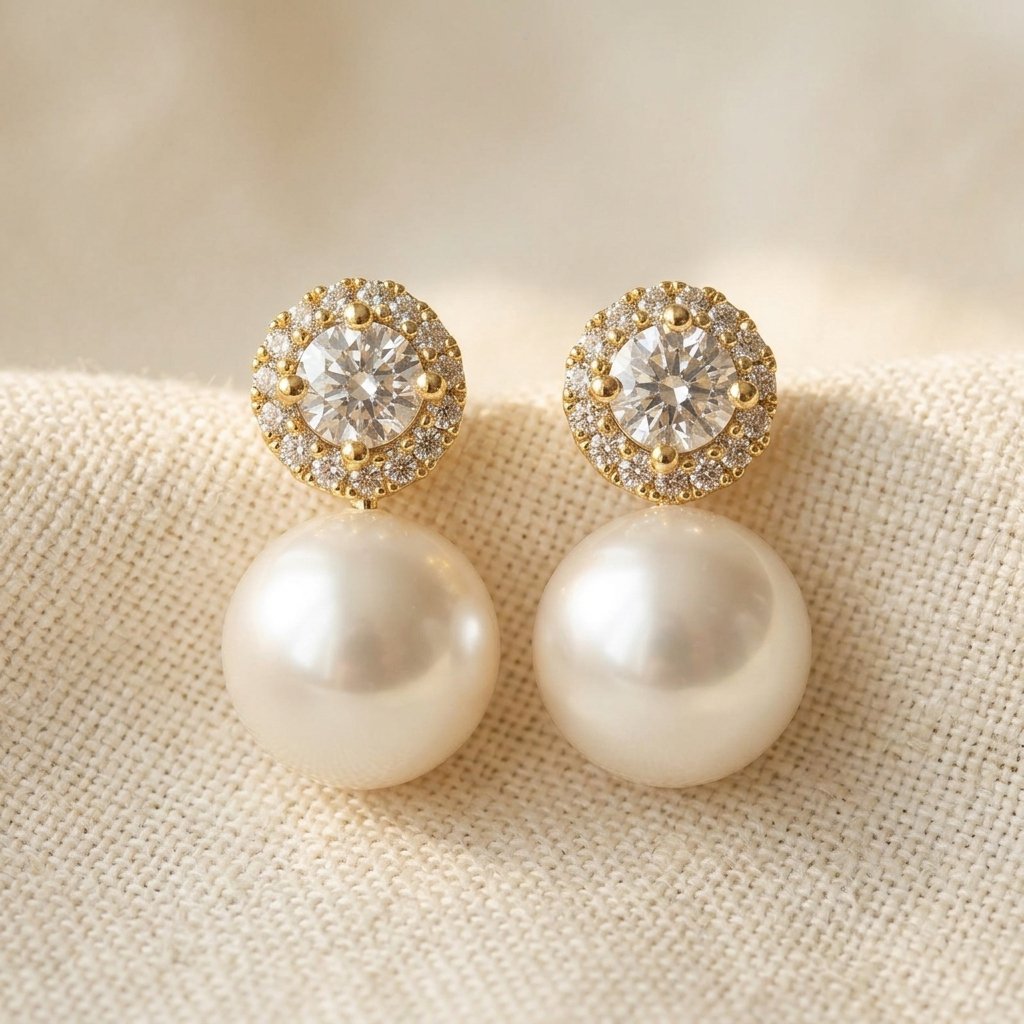 Vintage Pearl Stud Earrings