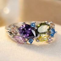 Elegant Bohemian Engagement Synthetic Cubic Zirconia Ring