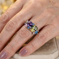 Elegant Bohemian Engagement Synthetic Cubic Zirconia Ring
