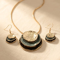 Bohemian Round Alloy Enamel Jewelry Set