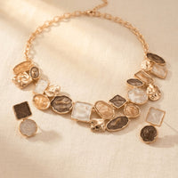 Alloy Enamel Geometric Jewelry Set