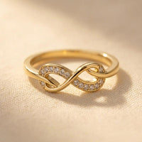 Infinity Gold Chain Ring Necklace