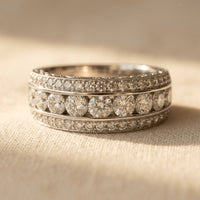 Silver Zirconia Stack Ring