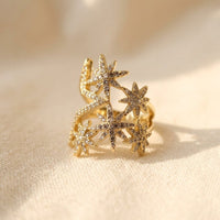 Elegant Vintage Geometric Gold Plated Ring