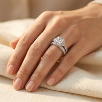 Vintage Synthetic Zirconia Textured Ring
