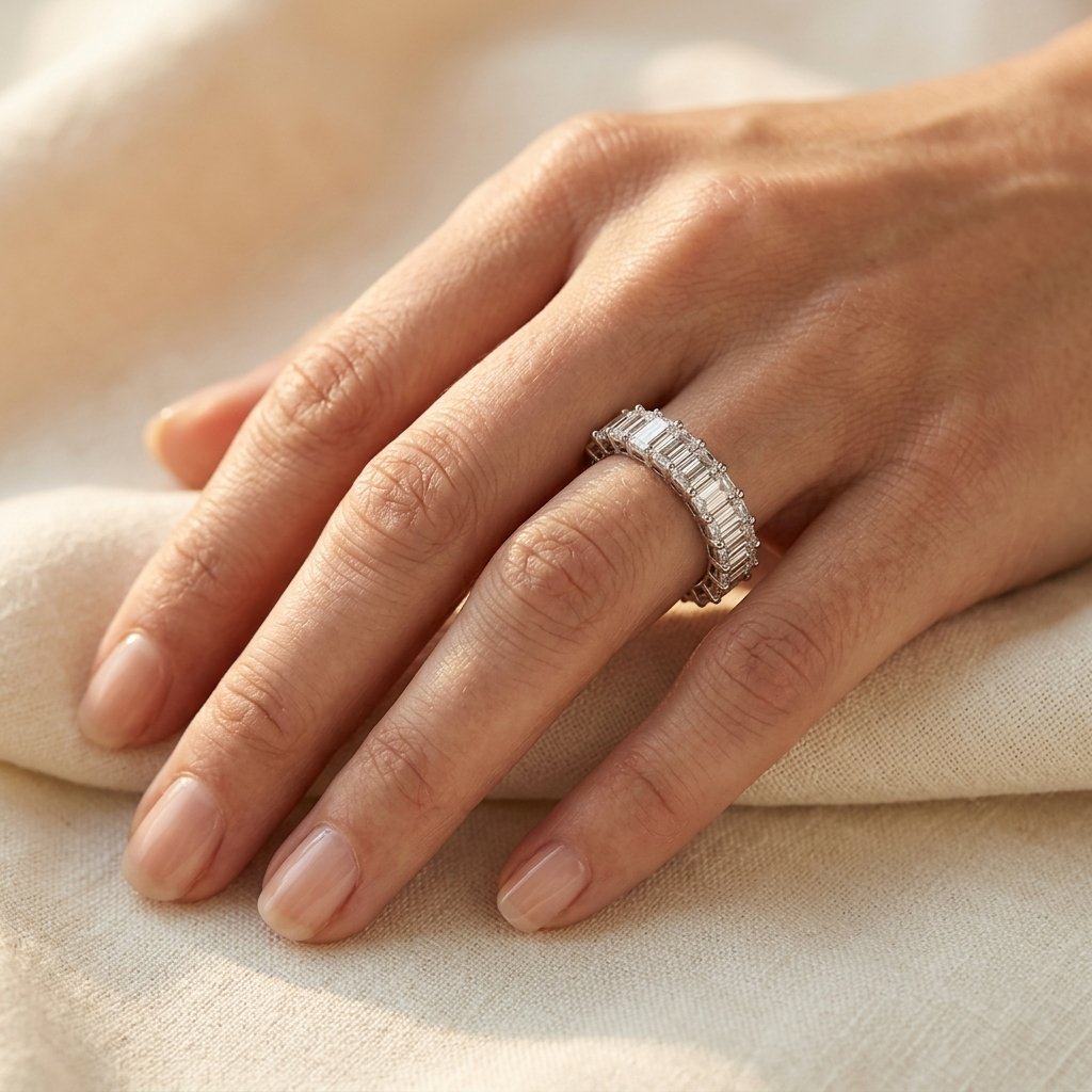 Vintage Cubic Zirconia April Birthstone Ring