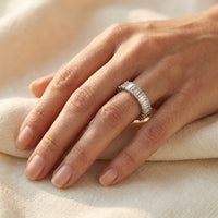 Vintage Cubic Zirconia April Birthstone Ring